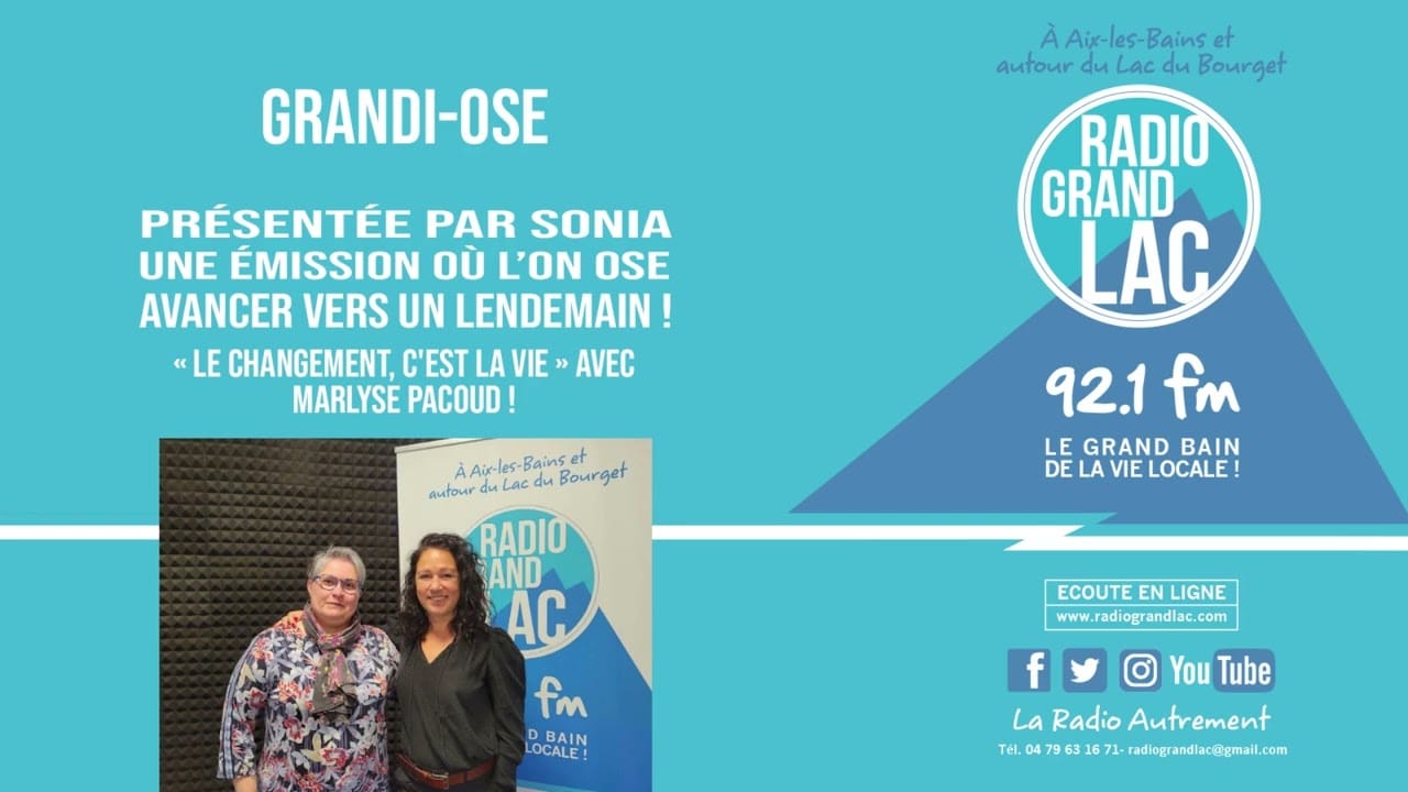 GRANDIOSE - RADIO GRAND LAC - Marlyse PACOUD - ASTHEA IMMOBILIER